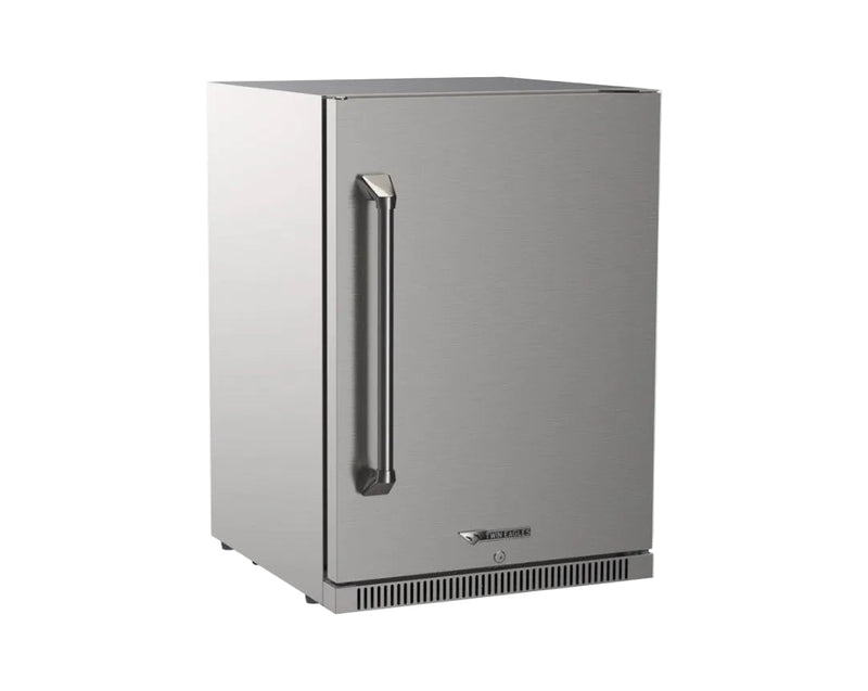 Twin Eagles TE24F outdoor refrigerator — three-quarter view