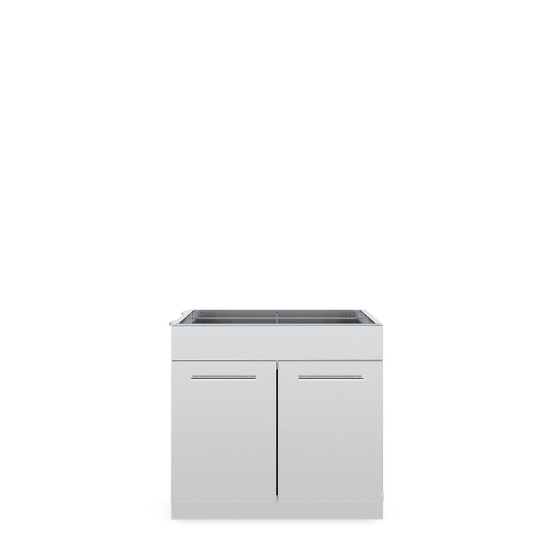 Stainless steel cabinet with two doors