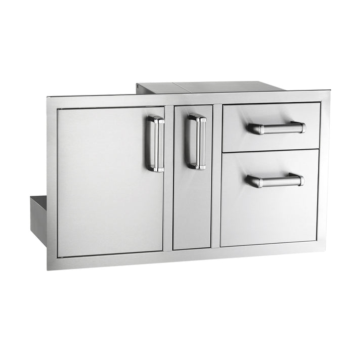 Flush Door/Drawer Combo with Platter Storage — product view