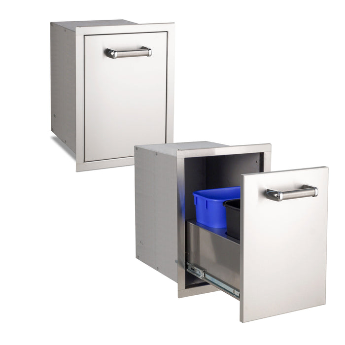 Double Trash Cabinet — product view
