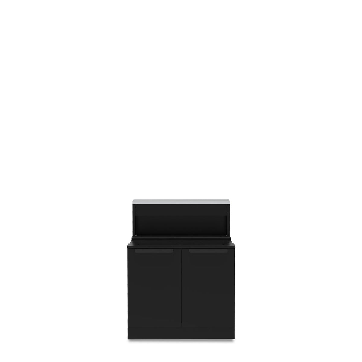 Black Baron four-burner grill cabinet