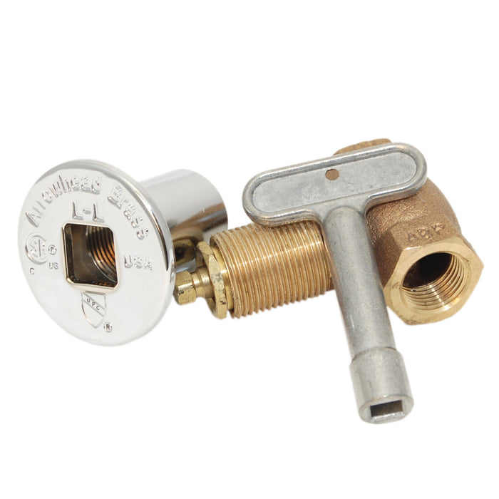 Straight Gas Line Valve — product view