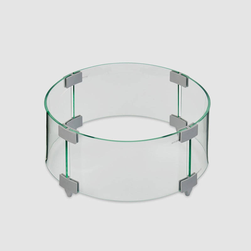 Outdoor GreatRoom Round Glass Wind Guard