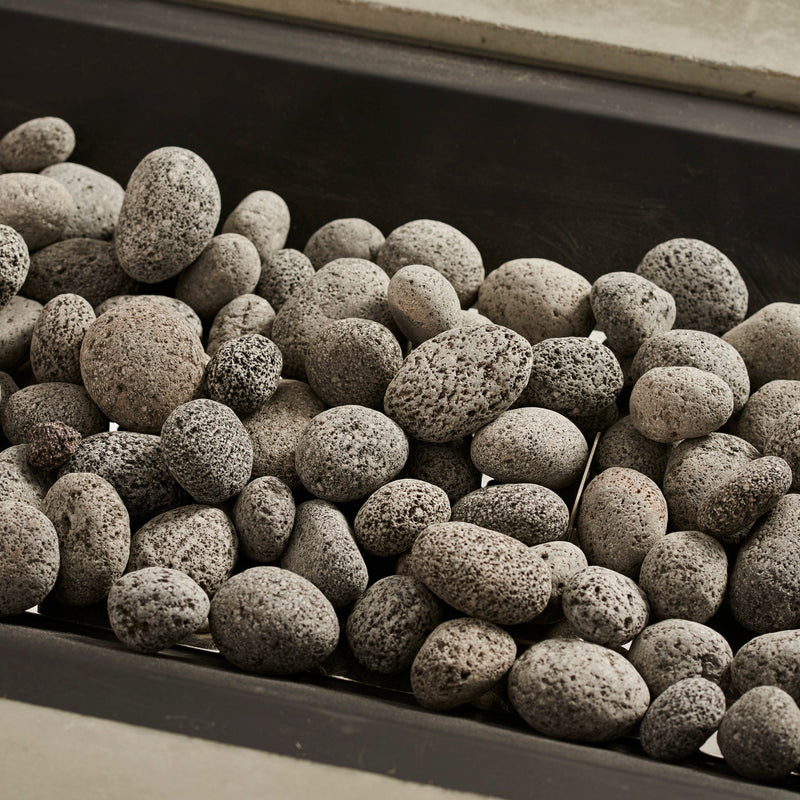 Outdoor GreatRoom Tumbled Lava Rock