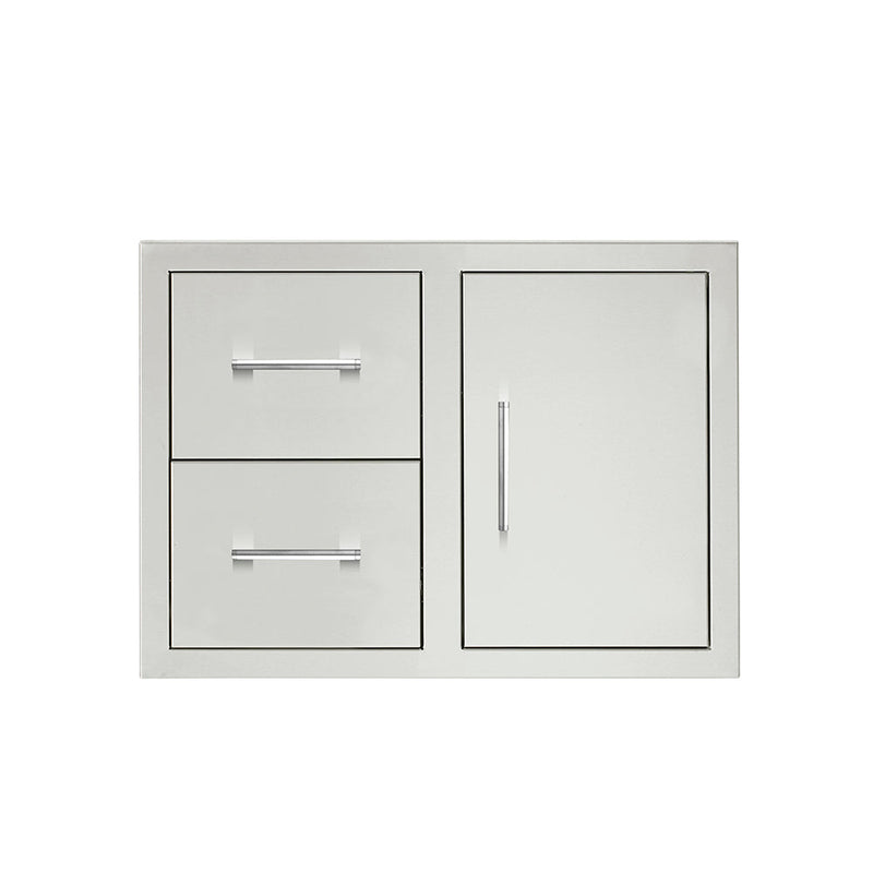 TrueFlame 30" 2-Drawer and Access Door Combo + Hidden Hinge — TF-DC2-30-A