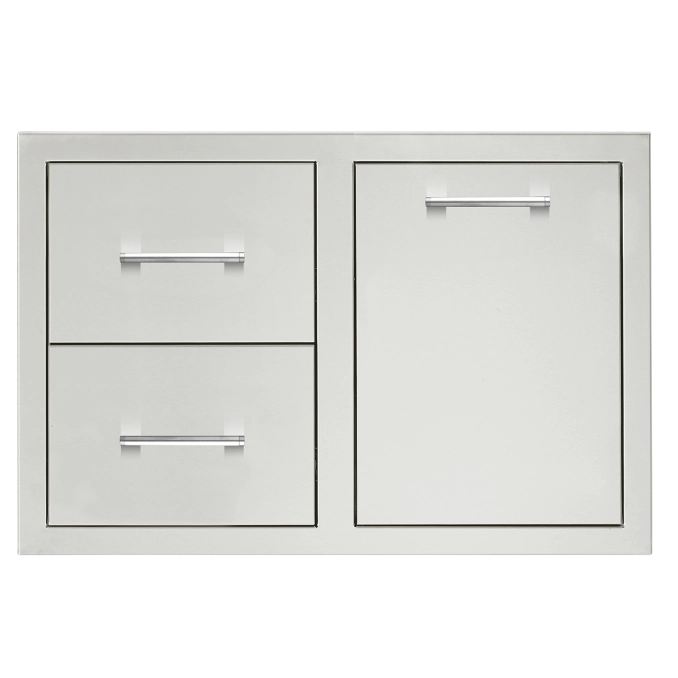 TrueFlame 33" Masonry Frame - 2-Drawer and Access Door Combo — TF-DC2-33M-A