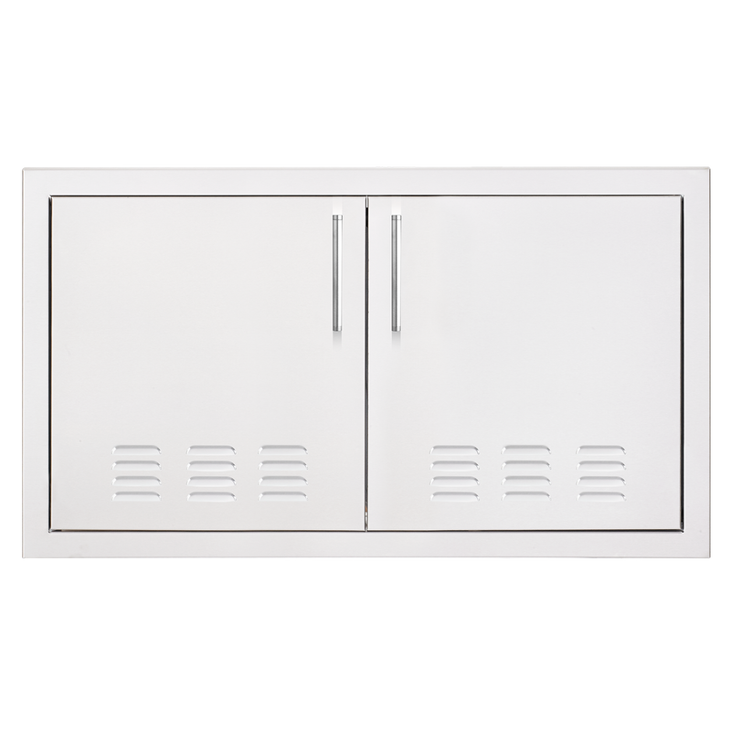 TrueFlame 33" Vented Double Access Door + Hidden Hinge — TF-DD-33V-A