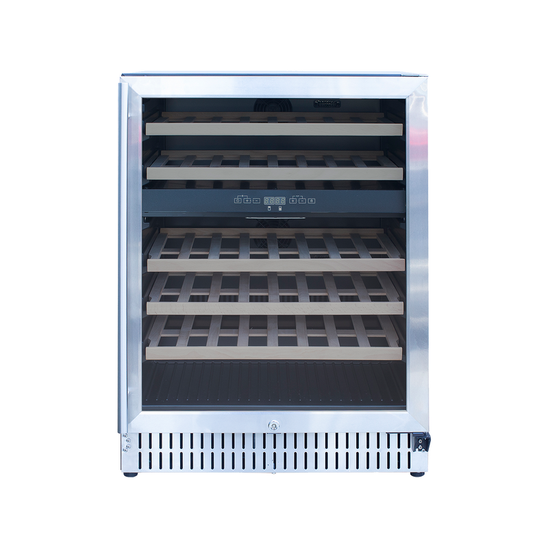 AMD 24-inch Outdoor Rated Dual Zone Wine Cooler