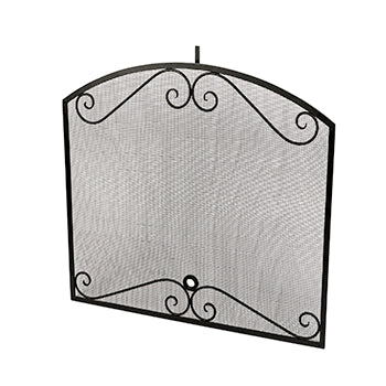 Arched Black Scroll Screen