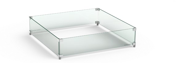 Large Square Wind Guard 28”w x 28”d x 6¾”h 642