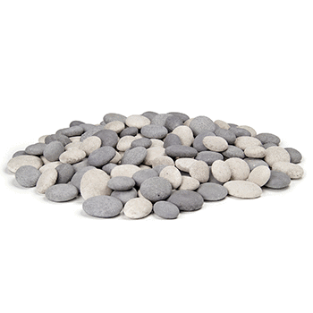 140-Pc. Creekstones, Mixed (Greige & Cloud)