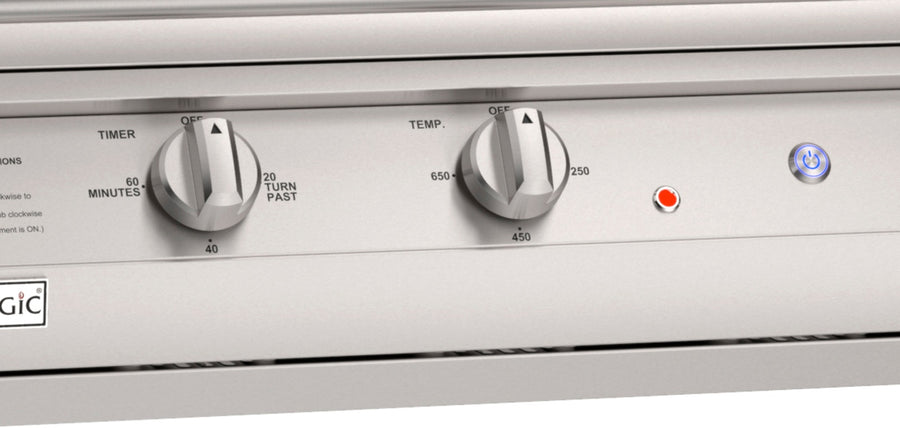 EL500 30″ Built-In Electric Grill: Analog thermostatic control