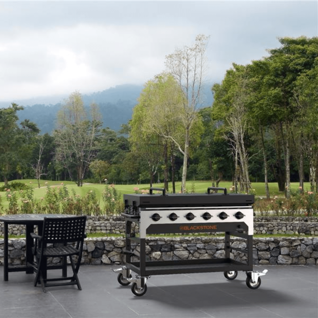 Blackstone model 2120 in an outdoor cooking setting