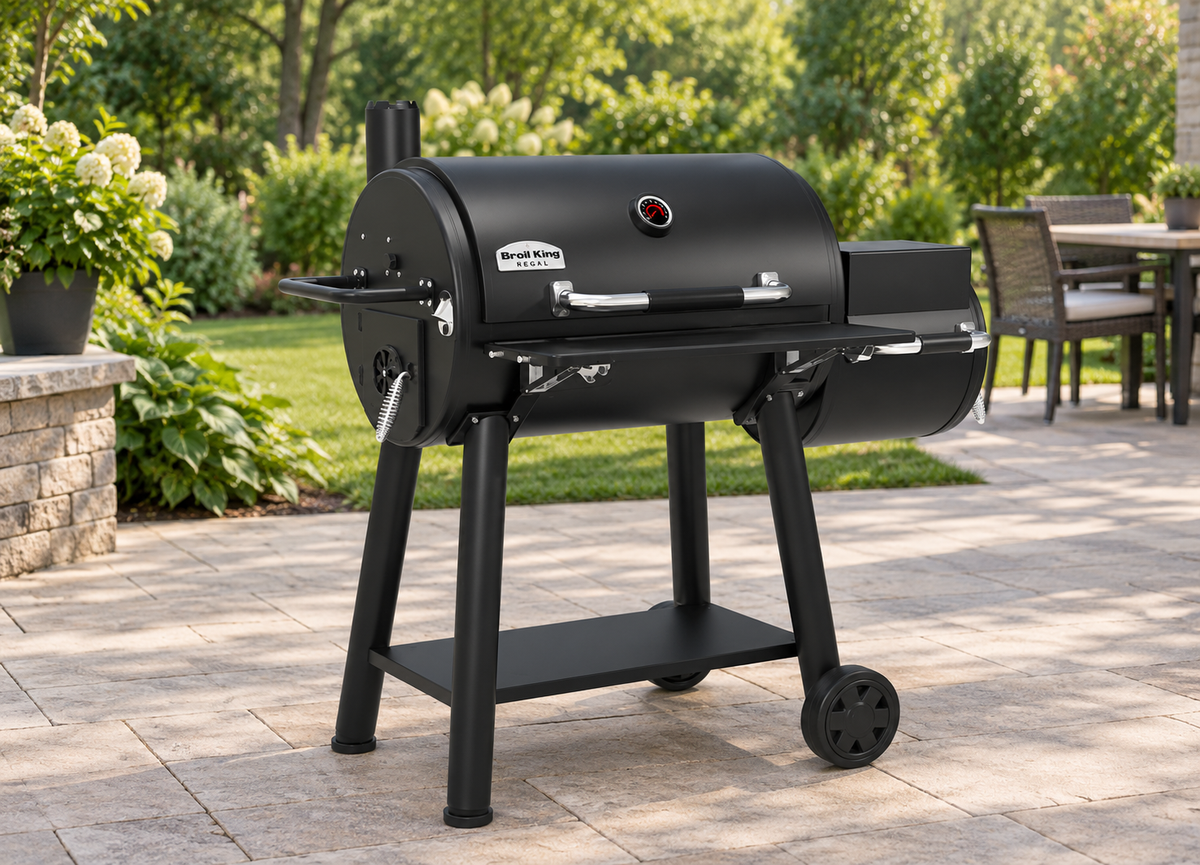 Broil King Regal 500 Charcoal Offset Smoker — user-approved lifestyle image 14