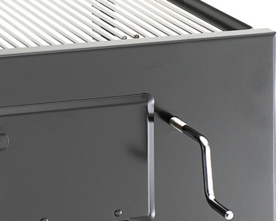 Lift-A-Fire 30″ Built-In Charcoal Grill: Adjustable charcoal height