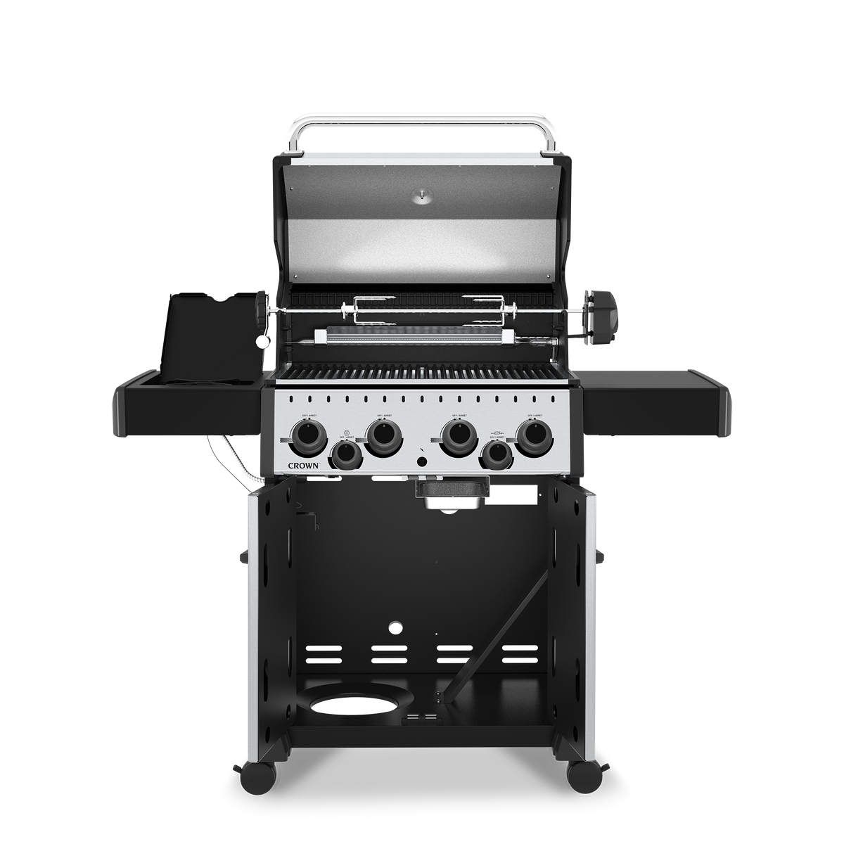Broil King Crown S 490 Gas Grill — open cooking surface