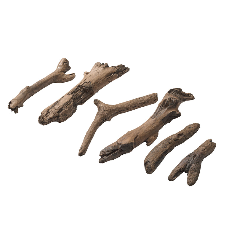 Chunky Driftwood Faux Wood Log Set 2 - CDWD2