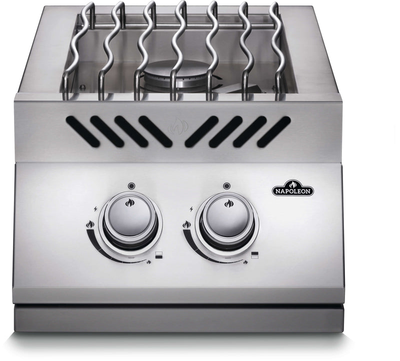 Built-in 500 Series Inline Dual Range Top Burner, Stainless Steel Cover — view 1