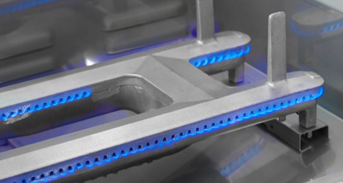 Cast stainless steel E burners