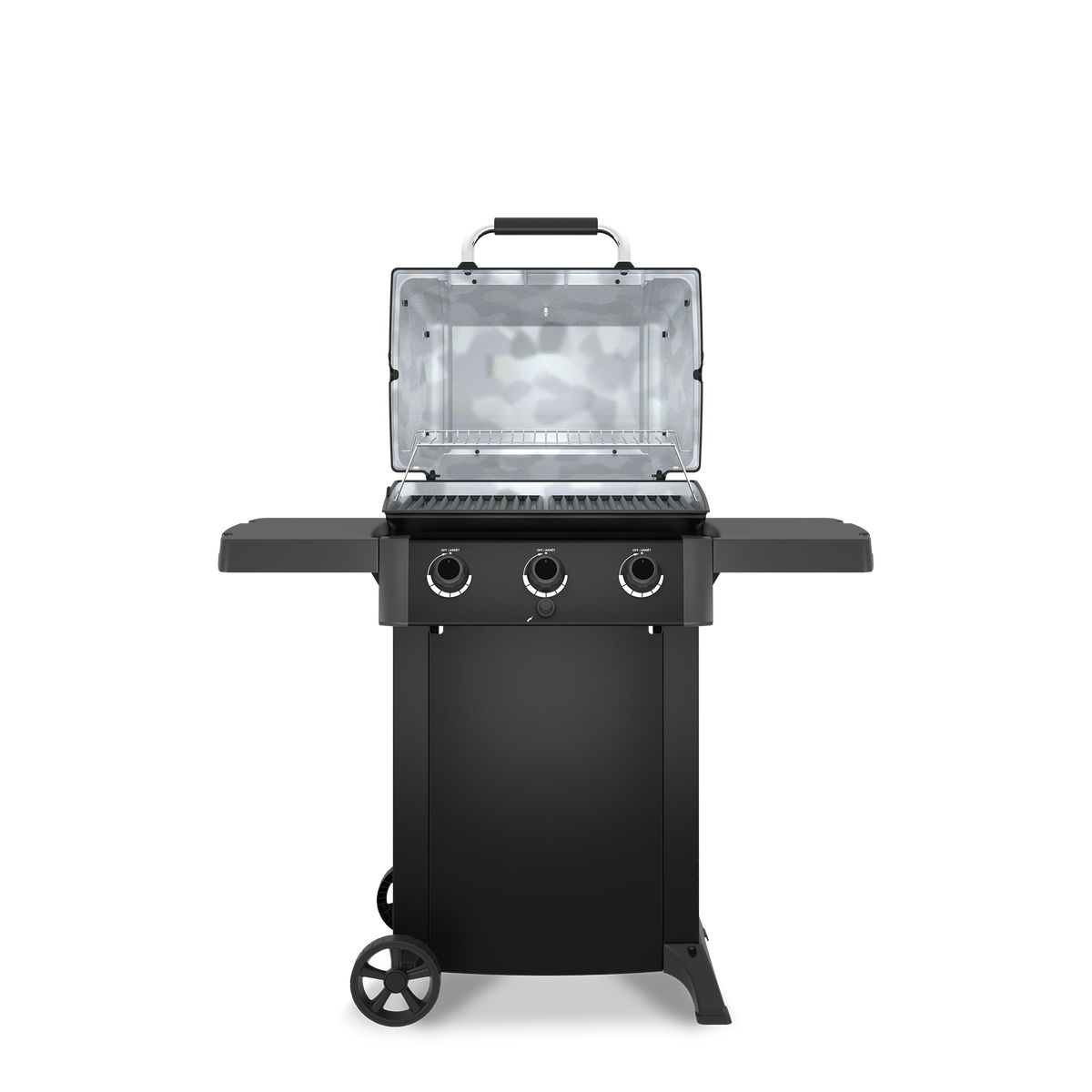 Broil King Gem 310 Shadow Gas Grill — open cooking surface