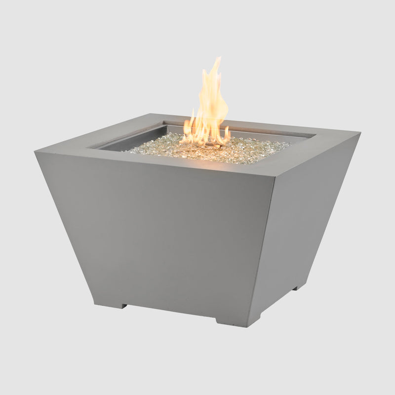Outdoor GreatRoom Cove Concrete Trapezoid Gas Fire Pit