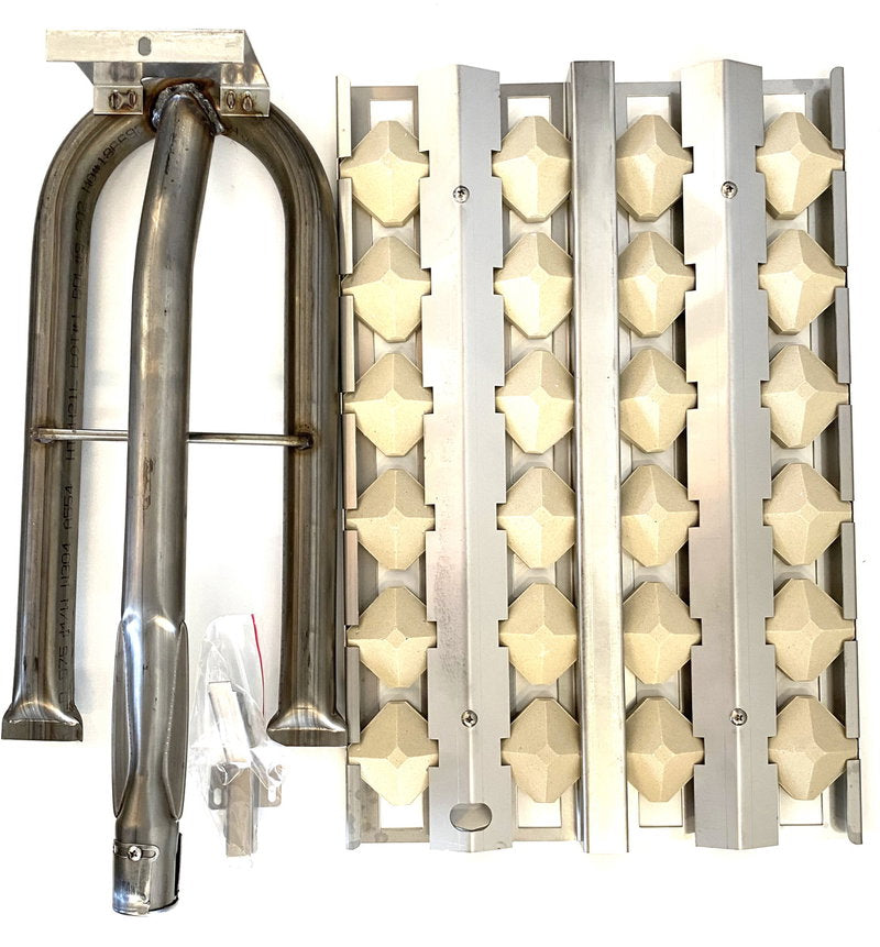 Twin Eagles TEUB-KIT stainless steel U-burner, flash tube and12-inch complete briquette tray assembly