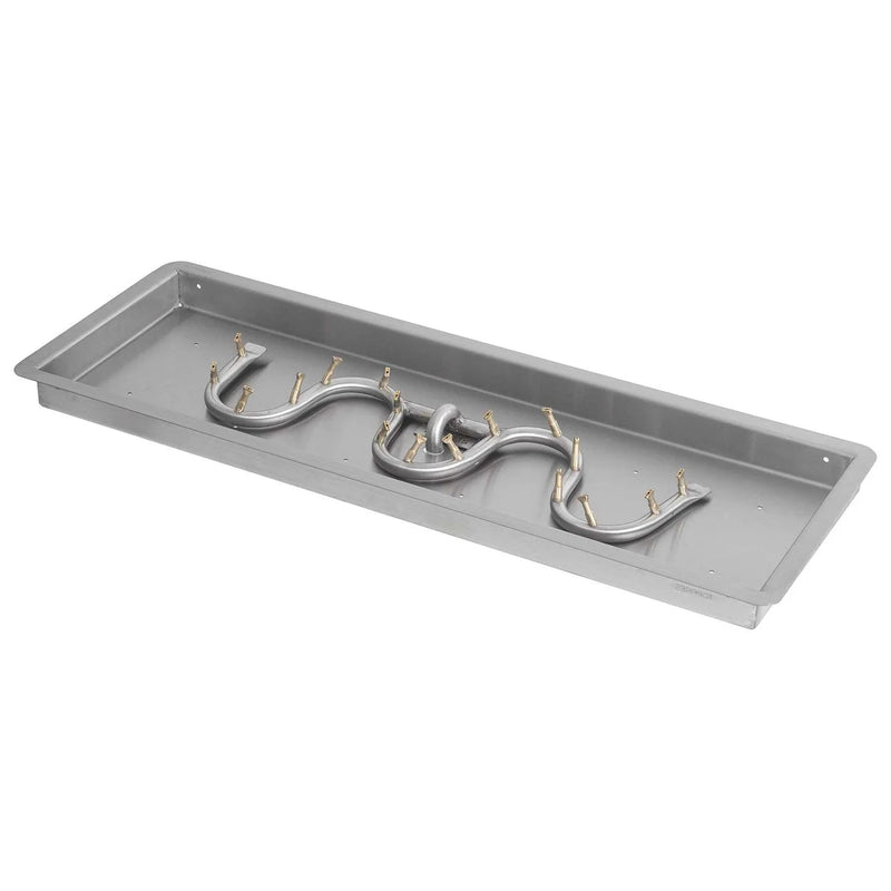 Rectangular Drop-In Pan And SS Bullet Switchback Burner