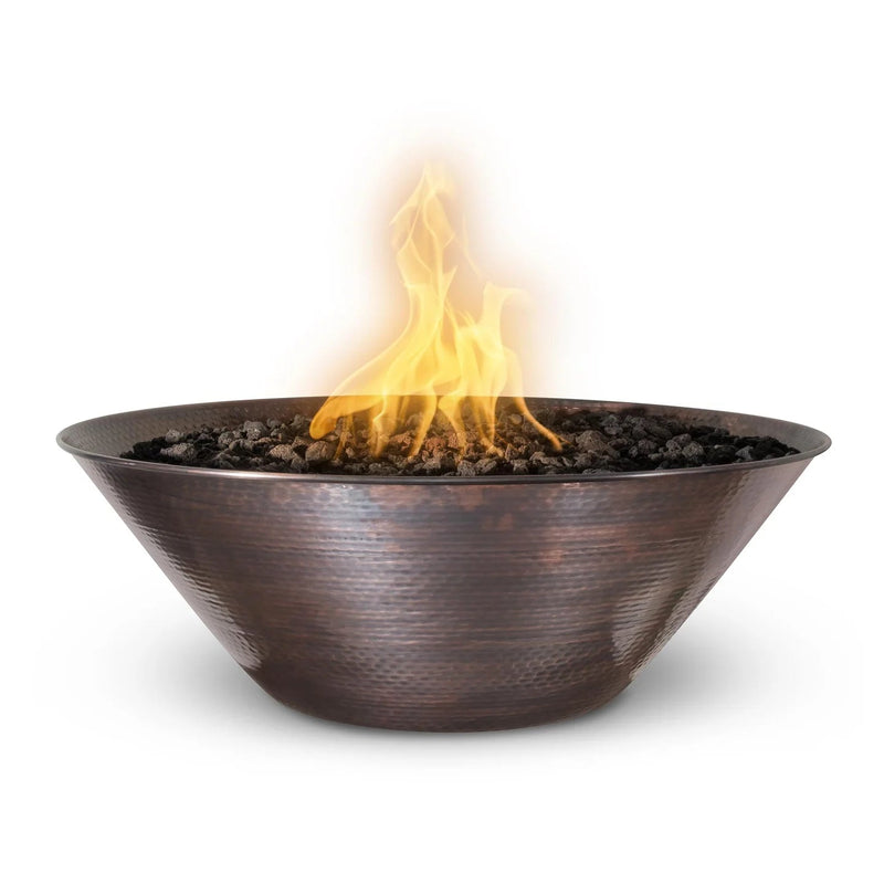 Remi Fire Bowl in Hammered Patina Copper