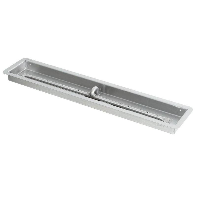 Rectangular Drop-In Pan & Linear Stainless Steel Burner