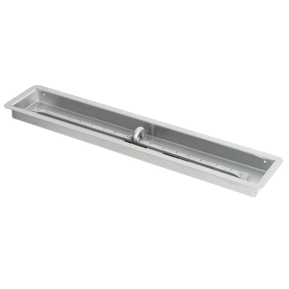 The Outdoor Plus Rectangular Drop-In Pan & Linear Stainless Steel Burner