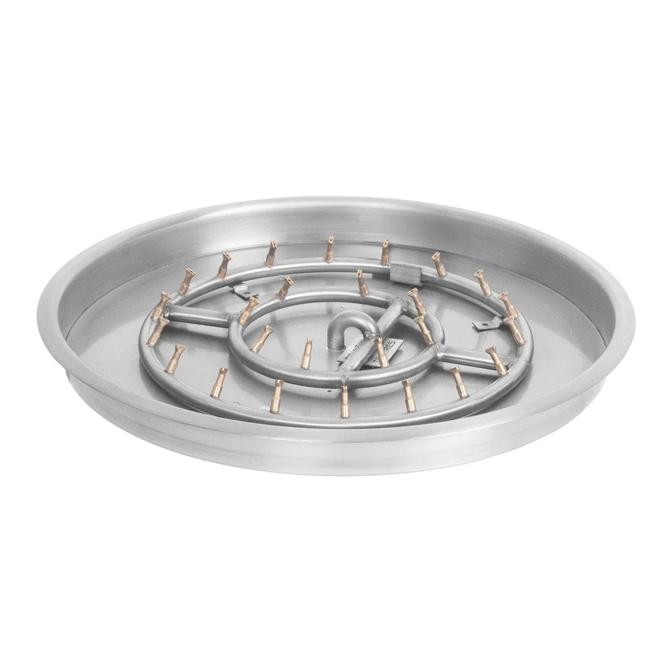 The Outdoor Plus Round Drop-In Pan And SS Round Bullet Burner