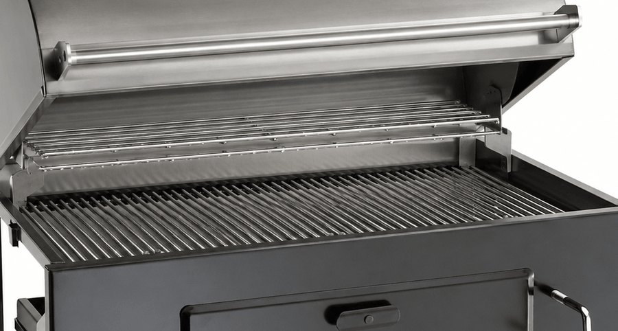 Lift-A-Fire 30″ Built-In Charcoal Grill: Optional warming rack