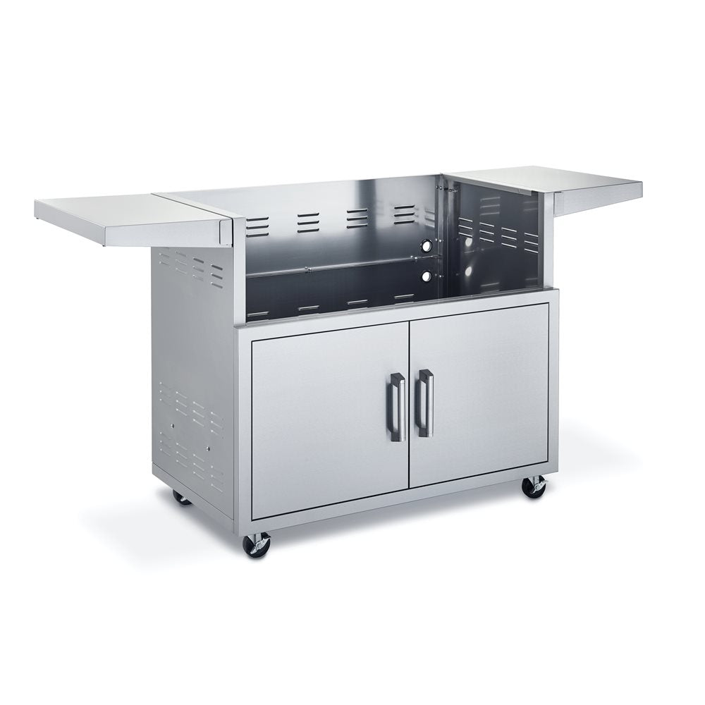 Broilmaster Stainless Steel Cart, 40-in., with 2 doors and side shelves — BSACT40