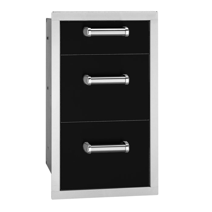 Echelon Black Triple Drawer — product view