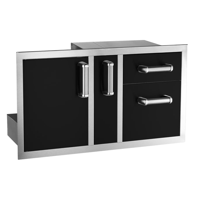 Echelon Black Door/Drawer Combo with  Platter Storage — product view 1