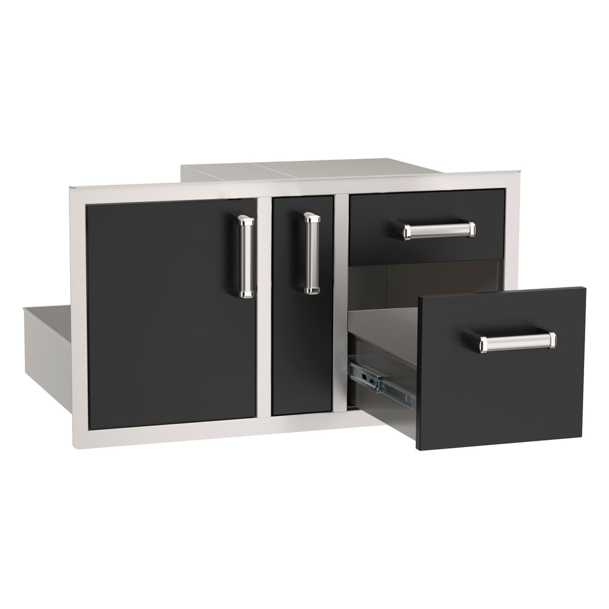 Echelon Black Door/Drawer Combo with  Platter Storage — product view 2