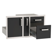 Echelon Black Door/Drawer Combo with  Platter Storage — product view 2