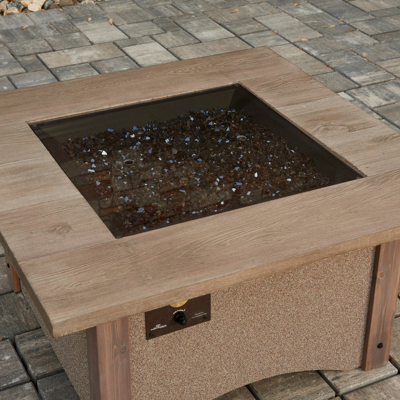 Outdoor GreatRoom Square Glass Burner Cover
