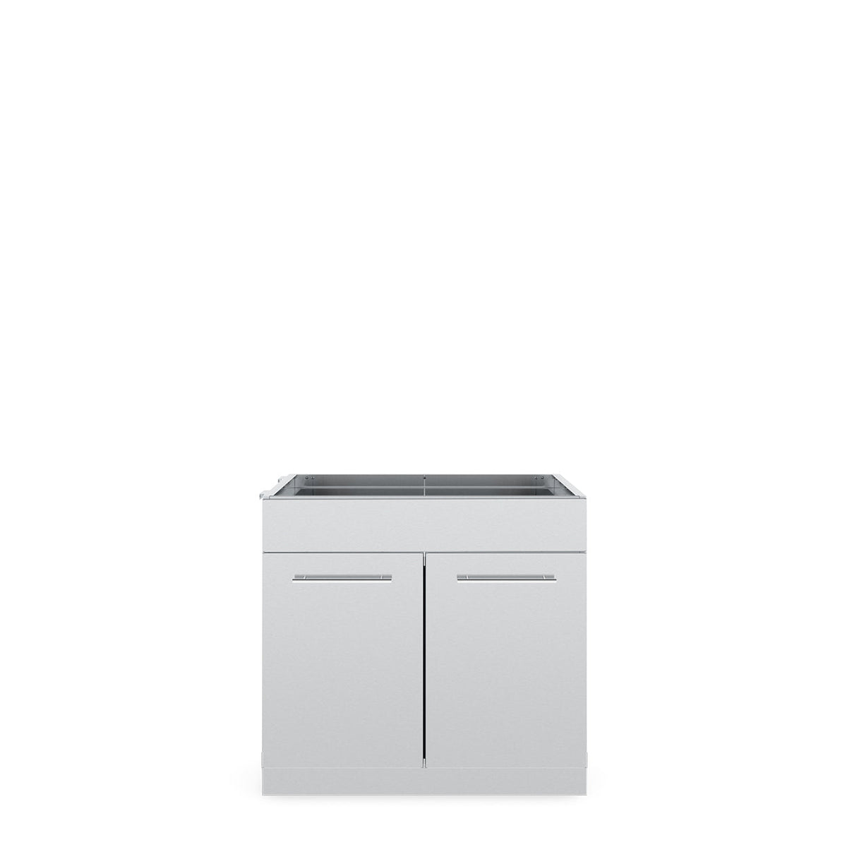 Stainless steel cabinet with two doors