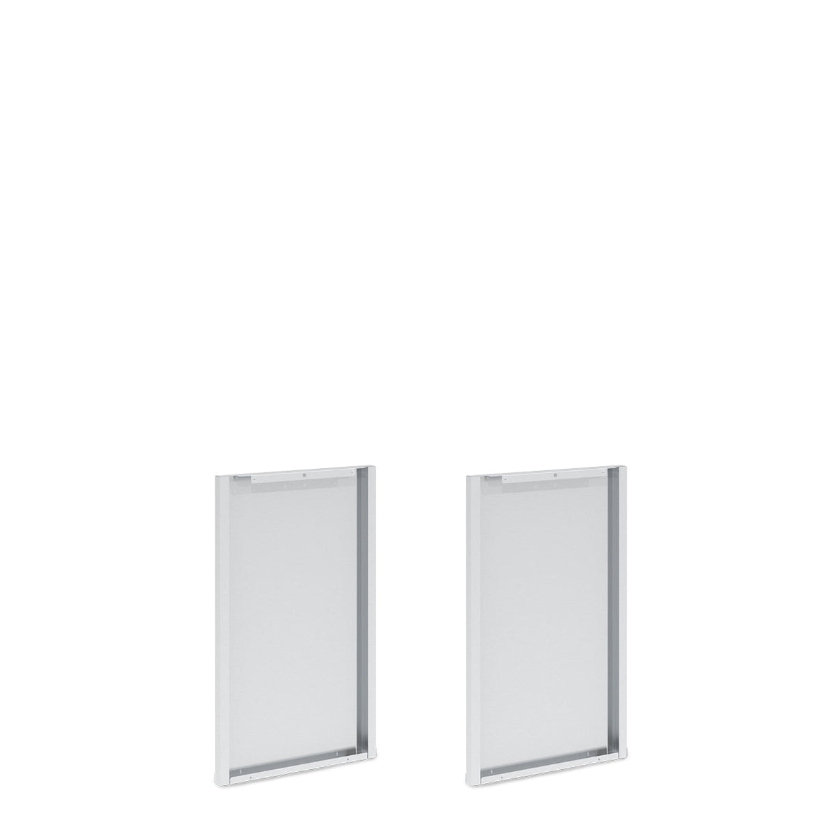 Two separate corner-cabinet rear panels