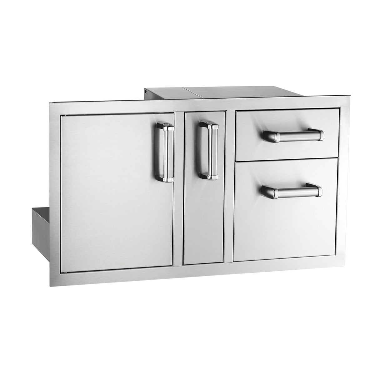 Flush Door/Drawer Combo with  Platter Storage — product view