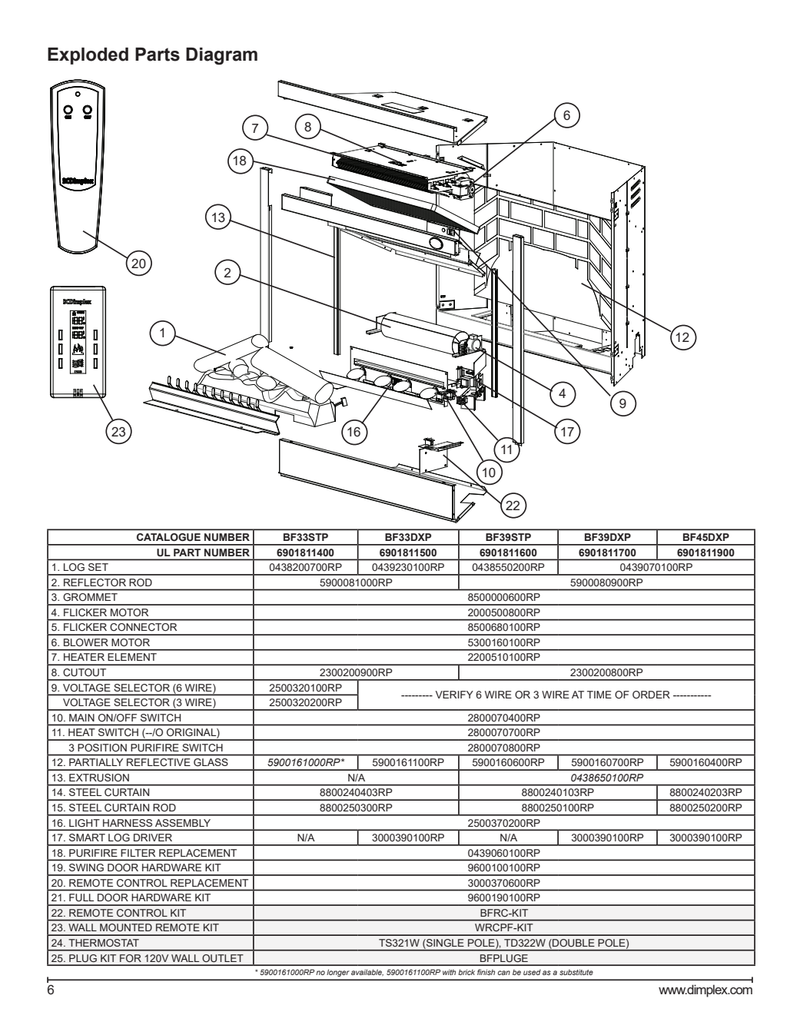 5900160400RP manufacturer service diagram — selected part 12 only; complete fireplace not included