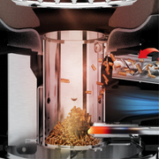 Manufacturer illustration of the Keg pellet module cooking system; grill sold separately