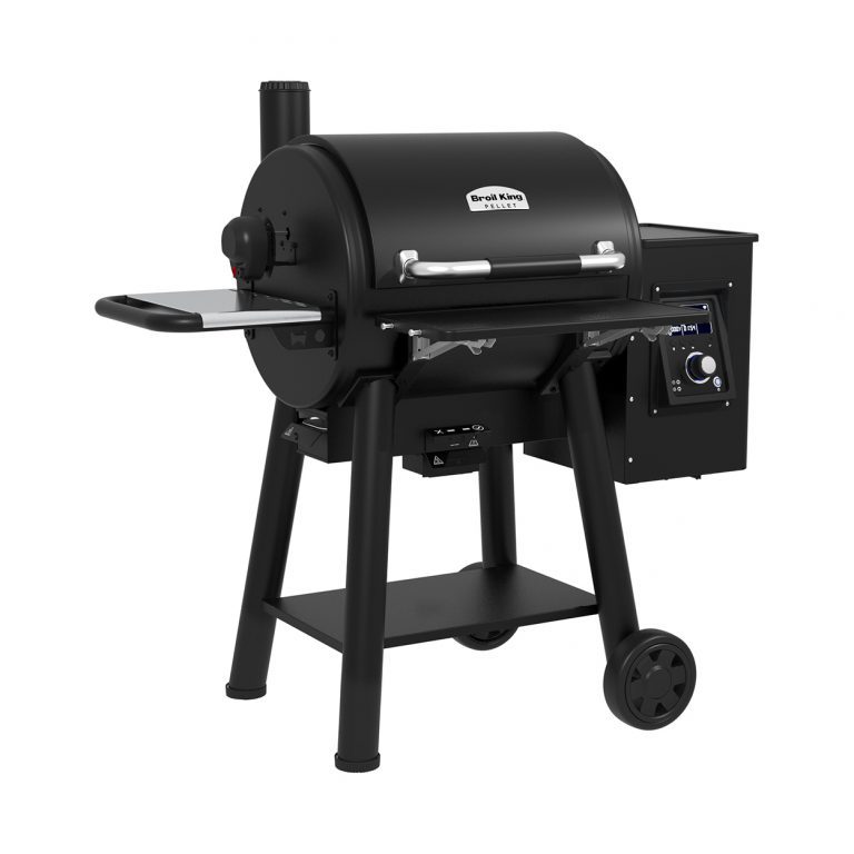 Front shelf installed on a separate pellet grill