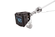 iQue smart thermometer mounted on a separate rotisserie spit