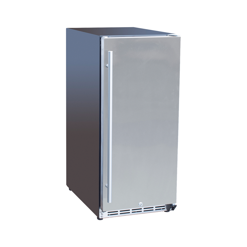 AMD 15-inch Outdoor Rated Refrigerator — Stainless Steel Door