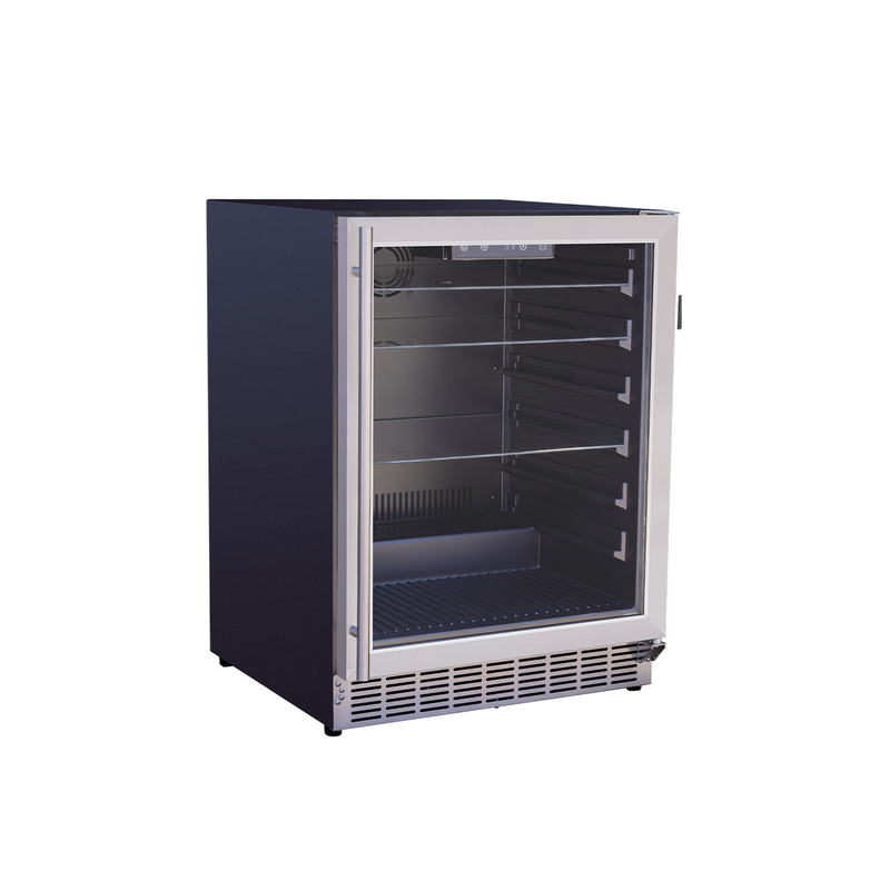 AMD 24-inch Outdoor Rated Refrigerator — Glass Door