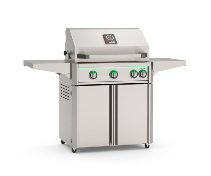 AOG 30″ L Series Portable Grill with Lights — grill head and cart included