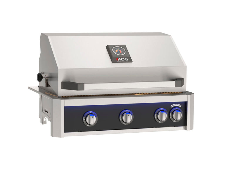 AOG 30″ L Series Forge Black Grill Panel shown installed; grill not included