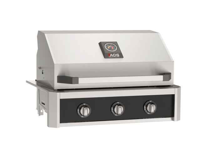 AOG 30″ T Series Forge Black Grill Panel shown installed; grill not included